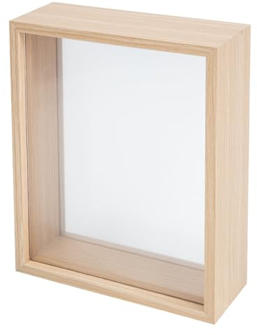 ERINGOGO Cornice per Fiori Pressati Tridimensionale in Legno Naturale 8 Pollici 152X203 CM Cornice Cava Fai da Te per Campioni Decorazione Casa Ufficio Bar