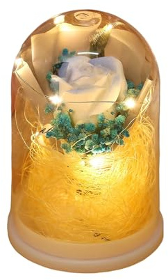 Fiori Preservati Bouquet Di Rose Eterne In Cupola Di