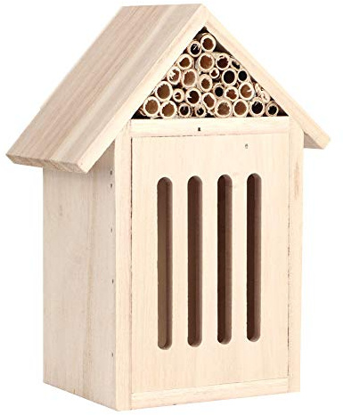 Xiuganpo Utomhus Insektshus Dekorativt trä Insektsrum Lockar Nyttiga Insekter Trädgård Pedagogiskt Verktyg Säkert Candlenut Wood (Typ C)