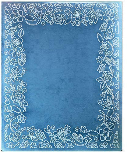 Kwan Crafts Blumenrahmen, Kunststoff-Prägeschablonen für Karten, Scrapbooking und andere Papierbastelarbeiten, 12 x 15,2 cm