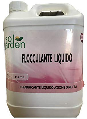 Sol Garden Floculant 5 L clarificateur Liquide Action directe Nettoyage Piscine