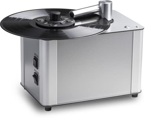 Pro-Ject VC-E2, Compact record cleaning machine with new magnetic clamp, Silver