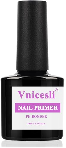 Vnicesli Nail Primer Semi Permanent Nail Prep Bond Primer Air Dry Gel Équilibrant Vernis à Ongles Primer 10ml