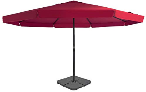 ZEYUAN Sombrilla de jardín con base portátil rojo, Parasoles De Jardin, Sombrilla Piscina, Sombrilla Terraza Exterior, Parasol Playa, Sombrillas Para Jardin - 276325