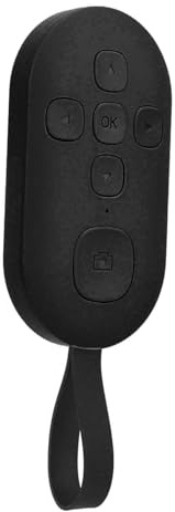 Auto-Clicker für TikTok Live Scrolling Ring, Bluetooth-App-Seitenwender für TikTok Scrolling Ring, Fernbedienungs-Clicker für Smartphone-Tablets, mit Trageband (Black)