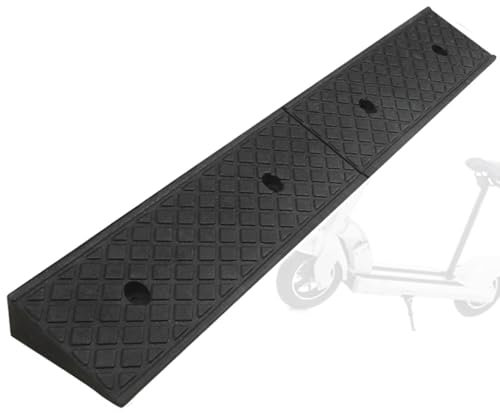 IMUNKT Rollstuhlrampe Schwellenrampe Bordsteinkanten Rampe 3cm 4cm 5cm 6cm Hoch Auffahrkeile Schwarz Gummirampe Für Kinderwagen, Rollator, Scooter(100x15x3cm/39x6x1.2in)