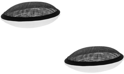 SEWACC 2 STK Hut Unterstützung PBR Hut Zubehör Fascinator Hutmacher Basis Vintage-Accessoires Mesh-Hut Hut Futter Hut Bastelbedarf Stirnbänder kreative Hutaccessoires Flachshutfilz