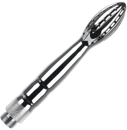 GKLWEJ Doccia Anale, Doccia in Alluminio, Doccino Clistere per Doccia, Doccino Anale, Lavaggio Anale, Clistere per Pulizia Ano Doccia per Uomini e Donne, Argento