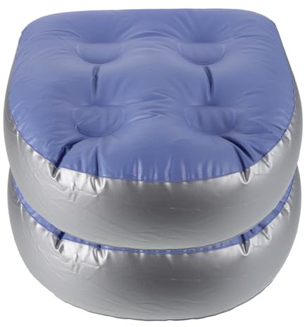 HAWILLOSCH 2pcs Portable Inflatable Bathtub Cushion Thickened Suction Cups Seat Cushion for Spa and Sauna Bath Booster