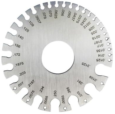 Kznifmk Jauge de Diamètre de, Jauge de Traitement de Durcissement, Modèle D'Outil, Jauge D'Inspection de Soudure, Jauge D'Épaisseur, Facile à Utiliser