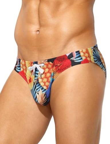 Casey Kevin Badehose Herren Badeslip Kurz Jungen mit Trendy Druck Schwimmhose Schnelltrocknend Schwimmen Badehose Männer für Strandmode, Schwimmbad