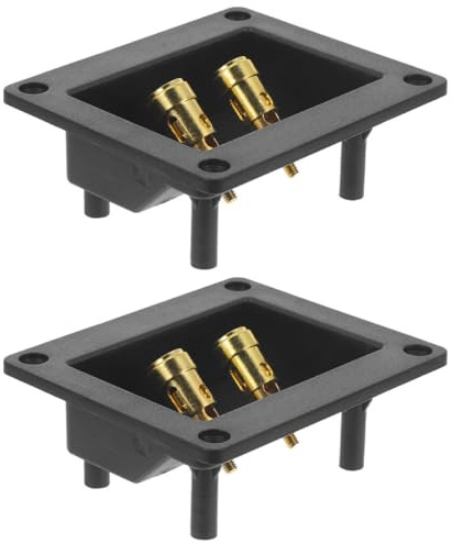 GANAZONO 2pcs Audio Speaker Accessories Speaker Box Connectors for Car Audio Wire Connectors Subwoofer Accessories Closed Basket Screw