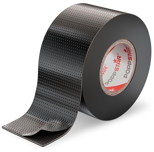 POPPSTAR ruban isolant auto-amalgamant universel, 5m x 38mm x 0,76mm, noir, 1 rouleau