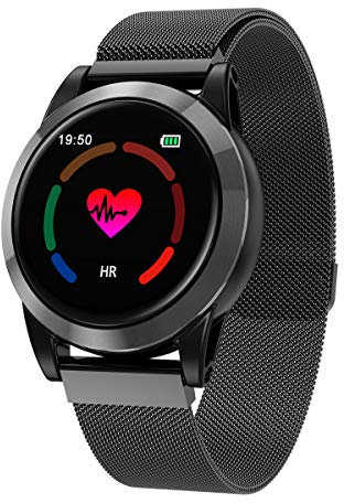 YWXG Braccialetto Fitness Tracker Orologio Cardiofrequenzimetro da Polso Smartwatch Donna Uomo Impermeabile IP68 Schermo a Colori Smart Watch Activity Tracker Pedometro per iPhone Samsung Android iOS