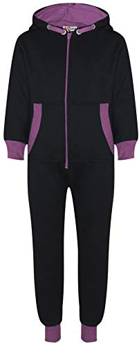 A2Z 4 Kids Onesie Contrast Fleece - Onesie 350 Lilac 7-8