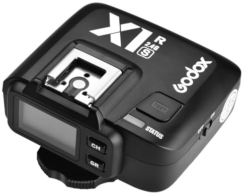 Godox X1R-S TTL 2.4G High Speed Sync Wireless Remote Flash Trigger Receiver Compatible for Sony Camera, 1/8000s, 5 Groups and 32 Channels,2.4G Wireless X System