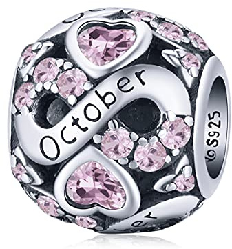 925 Sterling Silber Birthstone Charms fit für Pandora Charme Armband Schmuck