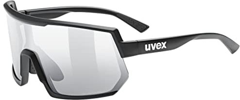 uvex sportstyle 235 V - Sportbrille für Damen und Herren - selbsttönend - beschlagfrei - black matt/silver - one size