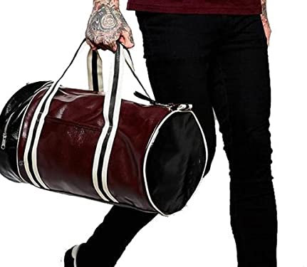 KLZUOPT Wanderrucksack Outdoor-Sporttasche für Herren, PU-Leder, Trainings-Umhängetasche mit unabhängiger Schuhtasche, gemischte Farbe, Sport-Fitness-Reisetasche (Farbe: Typ D)