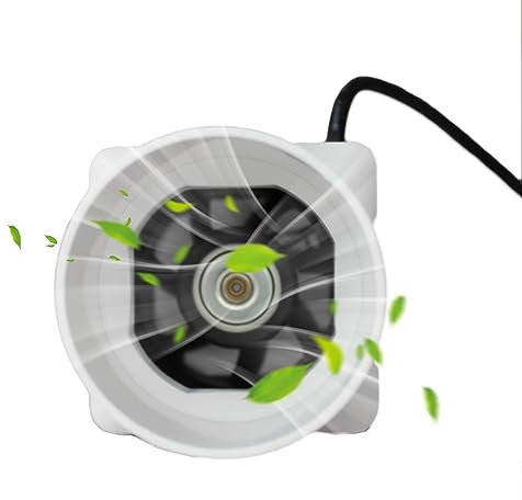 Ventilador de conducto en línea de 2 pulgadas, 50 mm, potenciador de escape de ventilación, 62 CFM 6 W, 12 V extractor de humos de entrada for conductos, baño, cocina,