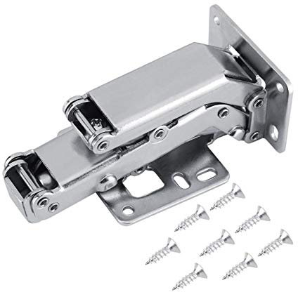 SBTRKT 170 Grad Dicke Türscharniere, DIY-Schranktürscharniere, großer Winkel, hydraulische Scharniere for Küchenschranktüren mit 8 Befestigungsschrauben