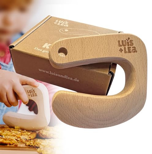 Luis + Lea Kleinteiler 3.0 - das gefahrlose Kindermesser aus Holz | optimierte & einzigartige Form | für Kinder ab 2 Jahre | DAS ORIGINAL