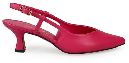 Sangiorgio Slingback Morbida Pelle Fucsia con Tacco Medio - 23 Nappa FANSY - Taglia 38
