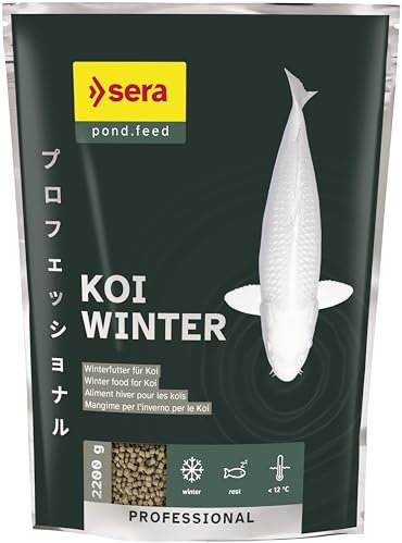 sera Koi Professional Winter 2.200 g | sinkendes Koifutter, Winterfutter, Teichfutter für Wassertemperaturen unter 12 °C | leicht verdaulich mit reduziertem Kohlenhydratanteil | stärkt Abwehrkräfte
