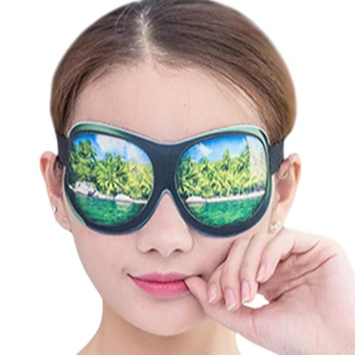 Reise-Schlaf-Augenschutz, lustiger Augenschutz, niedlicher Schlaf, hautfreundliches Auge, atmungsaktiv, vielseitig einsetzbar, Polyester für den Alltag, Camping, Ausruhen, Nickerchen
