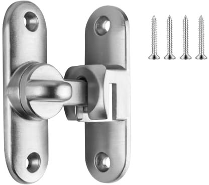 Chiavistello per Porta in Legno, Chiusura Porta Scorrevole Legno, Serratura per Porta Scorrevole, Serratura Porta Scorrevole 90 Gradi 180 Gradi, Chiusura per Serratura Scorrevole per Giardino Cucine