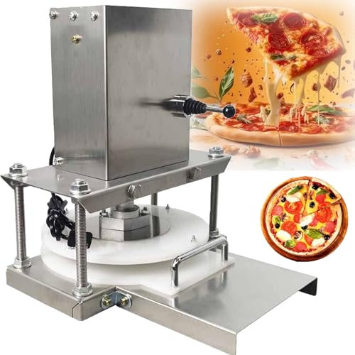 ylpddmm Presse à Pizza Commerciale,Presse à Tortilla électrique en Acier Inoxydable,Presse à Pâte Électrique,Formeuse à Pizzas pour Tartes Tortillas Pains Pizzerias Boulangeries Cafés