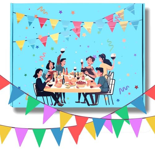 EDATOFLY 1050ft/320M Bunting Banner, Multicolor Pennant Bunting with 600 Pcs Triangle flags Party Banner for Wedding Festival Birthday Party Garden Indoor Outdoor Decorations