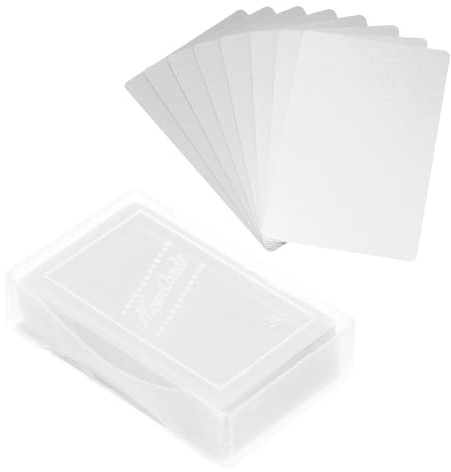PATIKIL 0,21 mm visitkort i metall, 100-pack tomma namnkort lasergravering aluminium för gör-det-själv-presentkort, silver