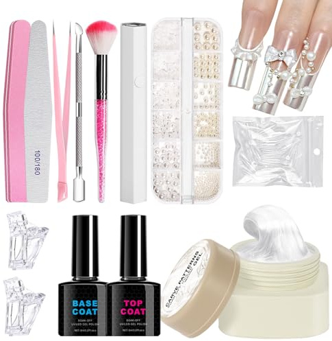 Nagel Design Set | Nagel-Kunst Handmodellierung Hard Gel,Gravur-Schablonen & Maniküre-Set Für Anfänger & Profis – - Und Salonnutzung