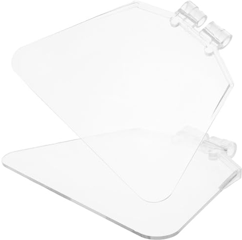 CLISPEED 2Pcs Plastic Protective Sheet Bench Shield Kit for Angle Grinder Attachments Transparent Guard for Workspace Safety and Eye Protection