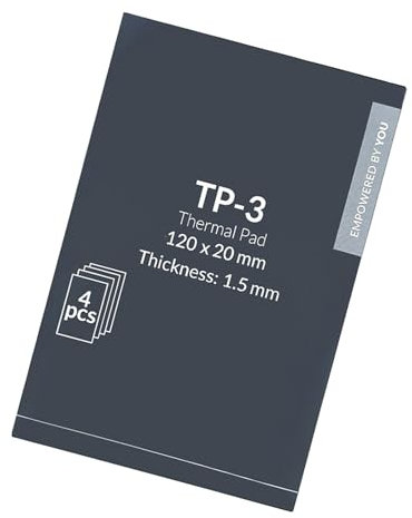 YPREWY Wärmeleitpad mit hoher Leitfähigkeit, 120 x 20 mm, idealer Lückenfüller für Elektronikkonsolen, wärmeleitend, vibrationsdämpfend