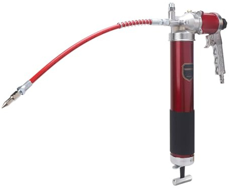Zerodis Kit de Pistola de Grasa Neumática de Grasa Automática 12000PSI con Almacenamiento de Acopladores para Trabajo Mecánico y Automotriz