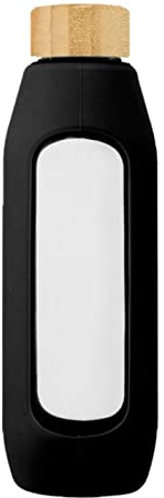 Avenue Glass 600ml Water Bottle (One Size) (Solid Black)