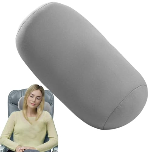 Generisch Nackenrolle Kissen, Mini Mikroperlen Rückenkissen Rolle, 30 X 14cm Mikrokügelchen Rollkissen, Bequemes Quetschrohr Nackenkissen, Nacken Und Rückenstützrohr, Für Reisen Und Zuhause