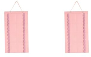 BHFZIAP 2 set kampsport, bälte, organisering, vuxna, Taekwondo, bälte, display för MMA Taekwondo, rosa, 62,5 x 34,5 cm