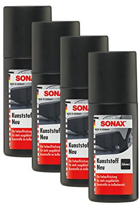 SONAX 4X 04091000 Kunststoff Neu Schwarz Kunststoffpflege 100ml