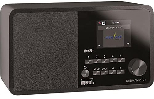 IMPERIAL DABMAN i150 - Radio Digital por Internet (Internet, Dab+/Dab, FM, USB, WiFi, Pantalla a Color de 2,8 Pulgadas), Color Negro