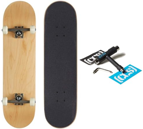 [CCS] Logo Skateboard Complete Natural Wood 8.50