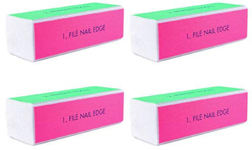 Beaupretty nail buffer block blocco levigatura a 4 vie strumento nail art lucidatore per unghie strumento per manicure 6 pezzi