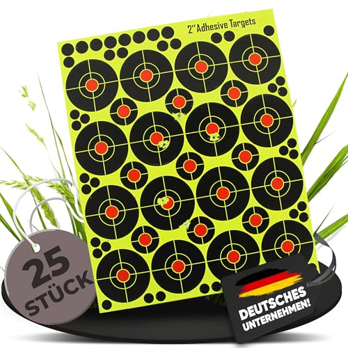 Fritz-Cell Splitterziele 21,6x25,5cm Sticker Zielscheibe Typ 2508 – 25 STK.