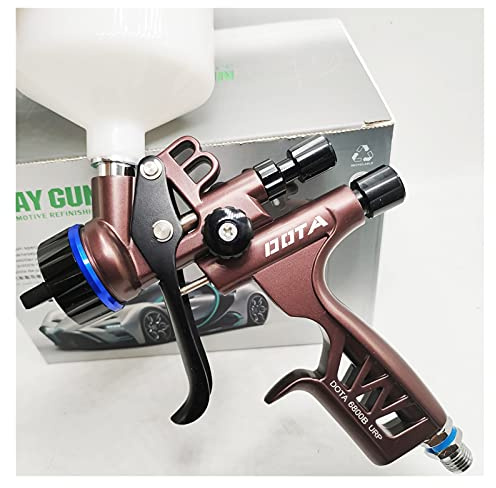 Pistola per verniciare HVLP 5000-6800B Pistola a spruzzo 1.3mm Pistola a spruzzo di Pittura a spruzzo di Pittura per Auto (Colore : Brown)