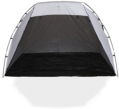 TODOKI Large Spray Paint Tent - Indoor & Outdoor Paint Booth Shelter with Built-in Floor & Mesh Screen for DIY Spray Painting and Lacquer Projects - Includes 4 Painter’s Pyramids and 1 Storage Bag