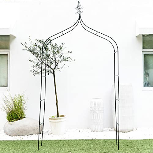 YYHJ Arco de Jardin,Arcos Boda Flores,Metal Garden Arch Archway,Soporte para Rosales Plantas Naturales,Pergola para Exterior Fiestas Bodas Decorativo,Verde (Color : Green, Size : 140 * 39 * 255cm)
