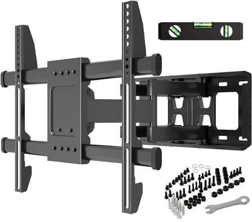 TV Wandhalterung für 32-85 Zoll Bildschirme VESA 200x100 bis 600x400mm Schwenkbare Neigbare und Ausfahren für LED, OLED, Flach & Curved Wandhalter Fernsehers - Max Last 60 kg
