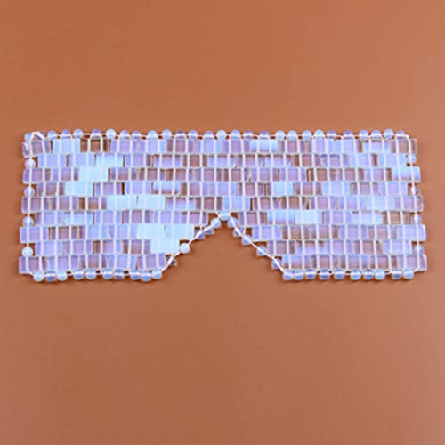 Rosenquarz Kühlende Augenmaske Natürliche Jade Augenmaske Augenmassagegerät Amethyst Schlafmasken Steinmassage Entspannung,Opal